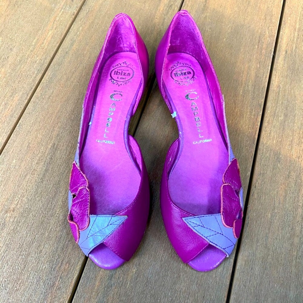 Jeffery Campbell flower low heel sandals size 8.5